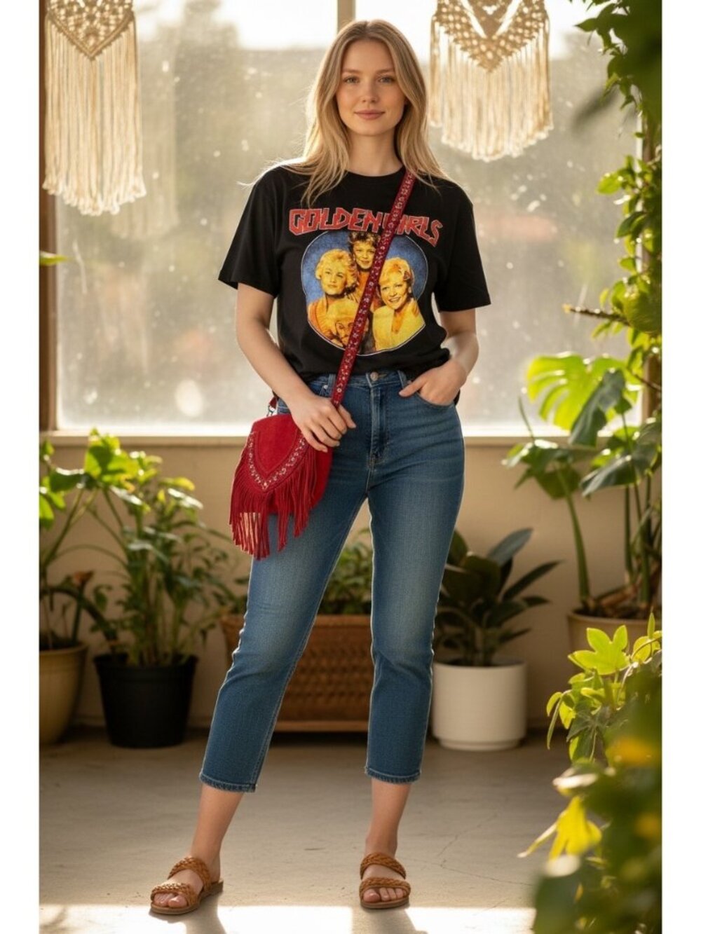 Metal Meets The Golden Girls T-Shirt - Black  Cotton Short Sleeves XL  NWOT